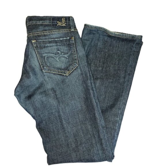 Goldsign Denim - Goldsign Passion Denim Bootcut Jeans Designer Low Rise Medium Wash Women's SZ 26